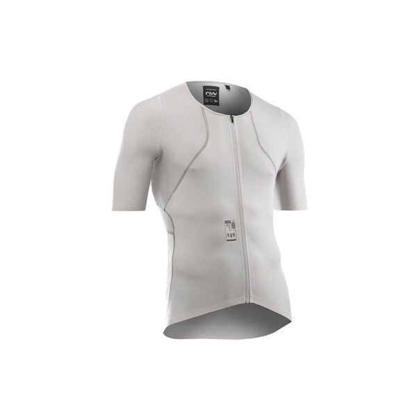 Koszulka rowerowa gravel NORTHWAVE Extreme Rock Jersey jasny szary. Szare koszulki damskie Northwave, xl, bez wzorów, z jersey, bez kołnierzyka, bez ramiączek. Za 400.00 zł.