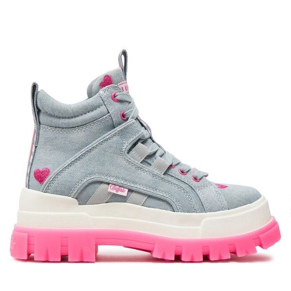 Trapery Buffalo. Niebieskie trapery damskie Buffalo, bez zapięcia. Za 599.99 zł.