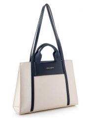 Vince Camuto Torebka "Umbria" w kolorze kremowo-granatowym - 37 x 27 x 11 cm rozmiar: onesize. Niebieskie torebki klasyczne damskie Vince Camuto, z materiału, na ramię, bez dodatków. Za 189.95 zł.