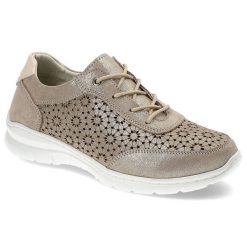 Złote Sneakersy Filippo Wygodne Skórzane Buty Damskie. Żółte obuwie sportowe damskie Filippo, na wiosnę, ze skóry, bez zapięcia. Za 162.00 zł.