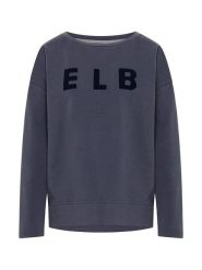 ELBSAND Bluza "Alaia" w kolorze antracytowym rozmiar: XS. Czarne bluzy damskie ELBSAND, xs, bez wzorów, bez kaptura. Za 127.35 zł.
