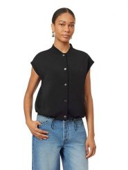 Scotch & Soda Kamizelka w kolorze czarnym rozmiar: L. Czarne kamizelki damskie Scotch & Soda, l, bez wzorów, bez kaptura. Za 145.26 zł.