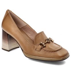 Brązowe Półbuty Hispanitas Skórzane Eleganckie Buty Na Obcasie. Brązowe półbuty damskie Hispanitas, bez wzorów, ze skóry, bez obcasa, na obcasie, bez zapięcia. Za 489.00 zł.