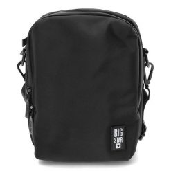 Czarna Torba Big Star Męska Saszetka Na Pasku. Czarne torebki klasyczne damskie Big Star Accessories, z materiału, na ramię, bez dodatków. Za 149.00 zł.