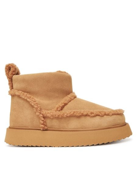 Inuikii Śniegowce Shearling Micro 1001.026.0011 Beżowy. Brązowe śniegowce damskie Inuikii, ze skóry. Za 829.99 zł.