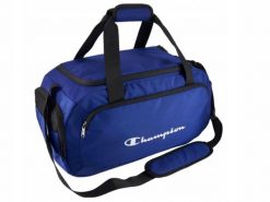 TORBA CHAMPION SPORTOWA 802391-BS003 na siłownię fitness trening basen. Niebieskie torby sportowe Champion, bez wzorów, z materiału, małe. Za 169.00 zł.