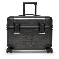 Walizka kabinowa Emporio Armani. Szare walizki Emporio Armani, bez wzorów. Za 1,744.00 zł.
