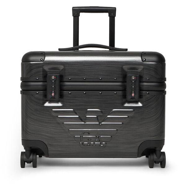 Walizka kabinowa Emporio Armani. Szare walizki Emporio Armani, bez wzorów. Za 1,744.00 zł.
