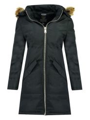 Geographical Norway Parka "Canelle" w kolorze granatowym rozmiar: S. Niebieskie parki damskie Geographical Norway, s, bez kaptura. Za 171.28 zł.