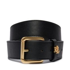 Pasek Damski LAUREN RALPH LAUREN. Czarne paski damskie Lauren Ralph Lauren, bez wzorów. Za 359.99 zł.