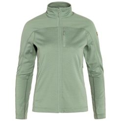 Bluza polarowa damska Fjällräven Abisko Lite Fleece. Zielone bluzy damskie Fjällräven, na zimę, s, bez wzorów, z polaru, bez kaptura. Za 369.99 zł.