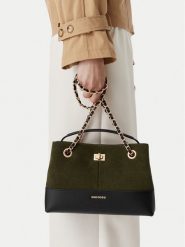 GINO ROSSI Torebka EO-LA370-5920 Khaki. Brązowe torebki klasyczne damskie Gino Rossi, ze skóry, bez dodatków. Za 399.99 zł.