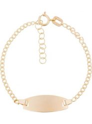 L instant d Or Złota bransoletka "Ovale" z elementem ozdobnym rozmiar: onesize. Żółte bransoletki damskie L instant d Or, złote. Za 547.77 zł.