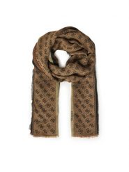 Guess Szal AM9492 POL03 Brązowy. Brązowe szaliki damskie Guess, z aplikacjami, z materiału. Za 329.99 zł.