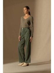 Perfect Cashmere Kaszmirowy sweter w kolorze khaki rozmiar: XL. Brązowe swetry klasyczne damskie Perfect Cashmere, xl, z kaszmiru, bez kołnierzyka. Za 326.99 zł.