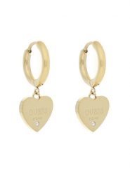 Guess Kolczyki Huggie Me JUBE03 145JW Żółte złocenie. Żółte kolczyki damskie Guess. Za 149.99 zł.