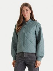 Calvin Klein Jeans Kurtka bomber LV147E514G Szary Regular Fit. Szare kurtki damskie Calvin Klein Jeans, l, bez wzorów, z jeansu, bez kaptura. Za 519.99 zł.