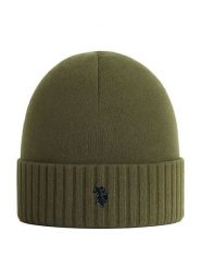 U.S. Polo Assn. Czapka w kolorze oliwkowym rozmiar: onesize. Brązowe czapki damskie U.S. Polo Assn., bez wzorów, z kaszmiru. Za 121.51 zł.