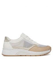 Rieker Sneakersy CEO-N6503-80 Biały. Białe obuwie sportowe damskie Rieker, z materiału, bez zapięcia. Za 339.99 zł.