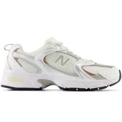 Sneakersy damskie NEW BALANCE 530 MR530SGA. Białe obuwie sportowe damskie New Balance, z gumy, bez zapięcia. Za 399.99 zł.
