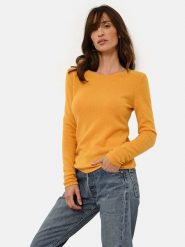 Just Cashmere Kaszmirowy sweter w kolorze pomarańczowym rozmiar: S. Pomarańczowe swetry klasyczne damskie Just Cashmere, s, z kaszmiru, bez kołnierzyka. Za 361.99 zł.
