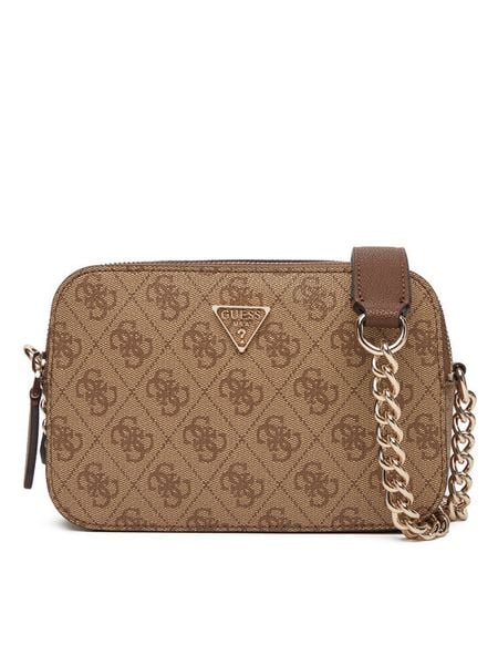 Guess Torebka Noelle II HWBG96 72140 Brązowy. Brązowe torebki wieczorowe damskie Guess, z aplikacjami, ze skóry, bez dodatków. Za 269.99 zł.