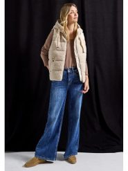 Cecil Kamizelka pluszowa w kolorze beżowym rozmiar: 42. Brązowe kamizelki damskie Cecil, bez wzorów, bez kaptura. Za 257.31 zł.