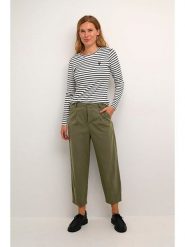 Kaffe Spodnie w kolorze khaki rozmiar: 44. Brązowe spodnie materiałowe damskie Kaffe, bez wzorów, z materiału. Za 118.01 zł.