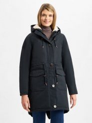 Derbe Funkcjonalna parka - Friese Festholm Kobiety Sztuczne włókno niebieski, 36. Niebieskie parki damskie Derbe, z włókna, bez kaptura. Za 849.95 zł.