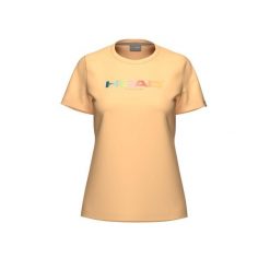 RAINBOW T-Shirt Women. Brązowe koszulki sportowe damskie Head, bez wzorów, bez ramiączek, tenisowe. W wyprzedaży za 136.00 zł.