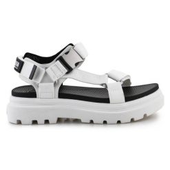 Crocs Sandały Palladium Pallacruise Strap Star White W 97465-116-M białe. Białe sandały damskie bez wzorów, z materiału, bez obcasa, bez zapięcia. Za 599.46 zł.