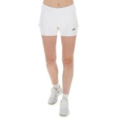 Spodenki tenisowe damskie Lotto Tech II-D1 short. Białe spodenki sportowe damskie Lotto, m, bez wzorów, z elastanu, tenisowe. Za 190.00 zł.