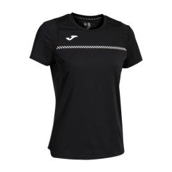 Koszulka tenisowa damska Joma Smash. Czarne koszulki damskie Joma, xl, bez wzorów, bez kołnierzyka, bez ramiączek. Za 79.99 zł.