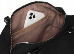 Bagietka czarna David Jones [DH] 6702-6. Czarne torebki klasyczne damskie David Jones, bez dodatków. Za 155.99 zł.