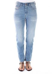Diesel Clothes Dżinsy "Eiselle" - Tapered fit - w kolorze niebieskim rozmiar: W24/L32. Niebieskie jeansy damskie Diesel Clothes, z podwyższonym stanem. Za 127.35 zł.