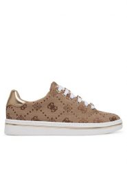 Guess Sneakersy FLTSS2 FAL12 Beżowy. Brązowe obuwie sportowe damskie Guess, z materiału, bez zapięcia. Za 419.99 zł.