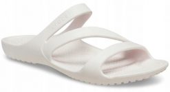 Klapki Dla Dorosłych Crocs Kadee II. Czarne klapki damskie Crocs, bez wzorów, z materiału, bez obcasa, bez zapięcia. Za 119.99 zł.
