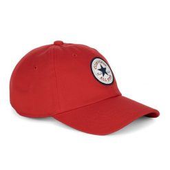 Czapka z daszkiem Converse All Star Patch Baseball. Czerwone czapki z daszkiem damskie Converse, bez wzorów. Za 95.99 zł.