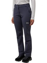 Jack Wolfskin Spodnie funkcyjne "Activate Thermic" w kolorze antracytowym rozmiar: 40/L. Czarne spodnie dresowe damskie Jack Wolfskin, l, bez wzorów, z materiału, outdoorowe. Za 263.53 zł.