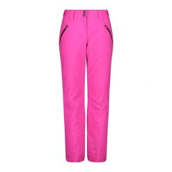 Spodnie damskie narciarskie CMP 34W4556. Czerwone spodnie materiałowe damskie CMP, bez wzorów. Za 404.00 zł.