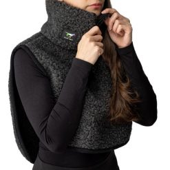 Golf / komin GALOP WEAR z wełny merino. Czarne kominy damskie GALOP WEAR, na jesień, bez wzorów, z polaru. Za 229.00 zł.