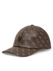 Guess Czapka z daszkiem AM9546 POL01 Brązowy. Brązowe czapki z daszkiem damskie Guess, z aplikacjami, z materiału. Za 199.99 zł.