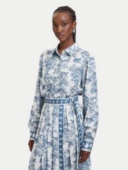 Fracomina Koszula FS26ST6020W435K5 Niebieski jasny Regular Fit. Niebieskie koszule damskie Fracomina, xl, bez wzorów, z syntetyku, bez kołnierzyka, bez ramiączek. Za 539.99 zł.