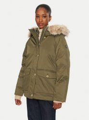 Tommy Hilfiger Kurtka przejściowa WW0WW42744 Khaki Regular Fit. Brązowe kurtki damskie Tommy Hilfiger, m, bez wzorów, z syntetyku, bez kaptura. Za 1,699.00 zł.