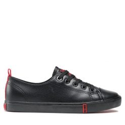 Trampki Big Star Shoes. Czarne trampki damskie BIG STAR SHOES, bez wzorów, bez zapięcia. Za 129.99 zł.