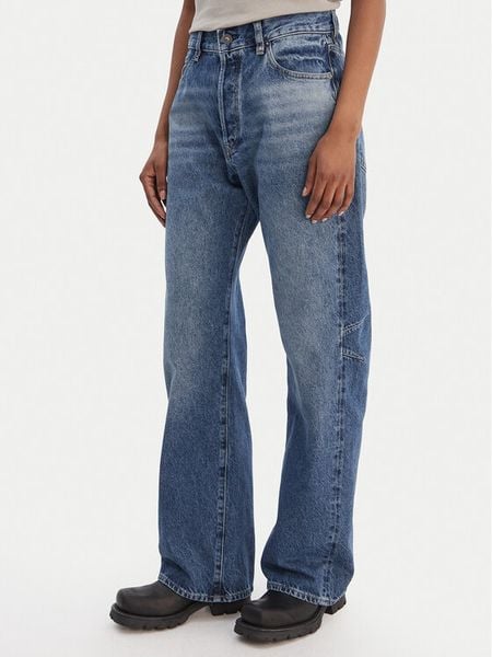 G-Star Raw Jeansy Bowey D25372-E267 Niebieski Baggy Fit. Niebieskie jeansy damskie G-Star. Za 342.99 zł.