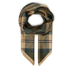 Chusta Barbour. Zielone chusty damskie Barbour, bez wzorów. Za 179.99 zł.