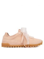 Calvin Klein Sneakersy Low Profile Run Mg Sue Db Laces HW0HW03150 Różowy jasny. Czerwone obuwie sportowe damskie Calvin Klein, ze skóry, bez zapięcia. Za 489.99 zł.