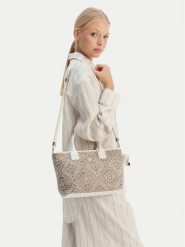 Guess Torebka J6GZ10 WO700 Beżowy. Brązowe torebki klasyczne damskie Guess, z materiału, bez dodatków. Za 316.99 zł.