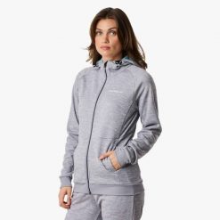 Bluza treningowa damska Swedemount Training Logo Zip Hood II szybkoschnąca. Niebieskie bluzy damskie SWEDEMOUNT, bez wzorów, bez kaptura. Za 224.99 zł.